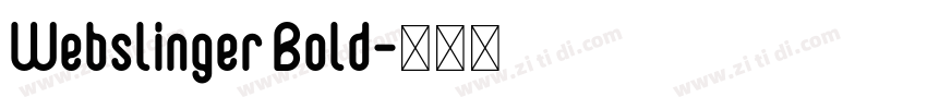 Webslinger Bold字体转换